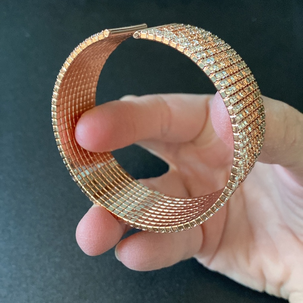 Rose Gold Cuff Bracelet - Picture 6 of 12